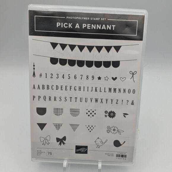Stampin Up Stamp Set PICK A PENNANT Stamping Cardmaking DIY Crafting Papercraft - Picture 1 of 2